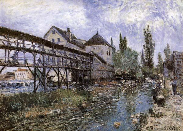 Alfred Sisley Provencher s Mill at Moret oil painting picture